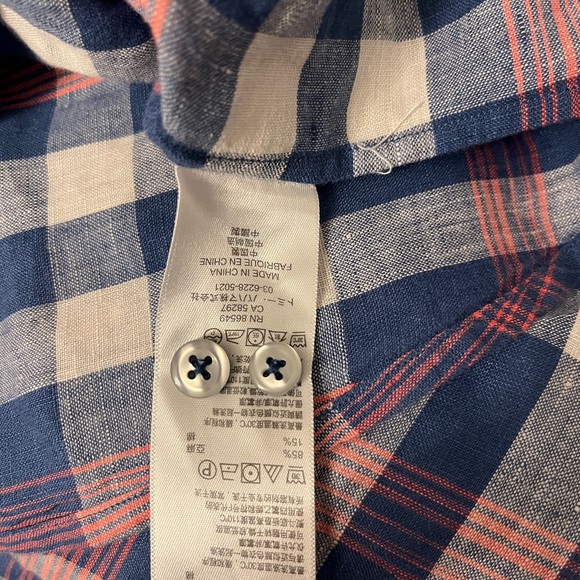 Tommy Bahama linen blend men’s long sleeve button font shirt size XL - Picture 4 of 7